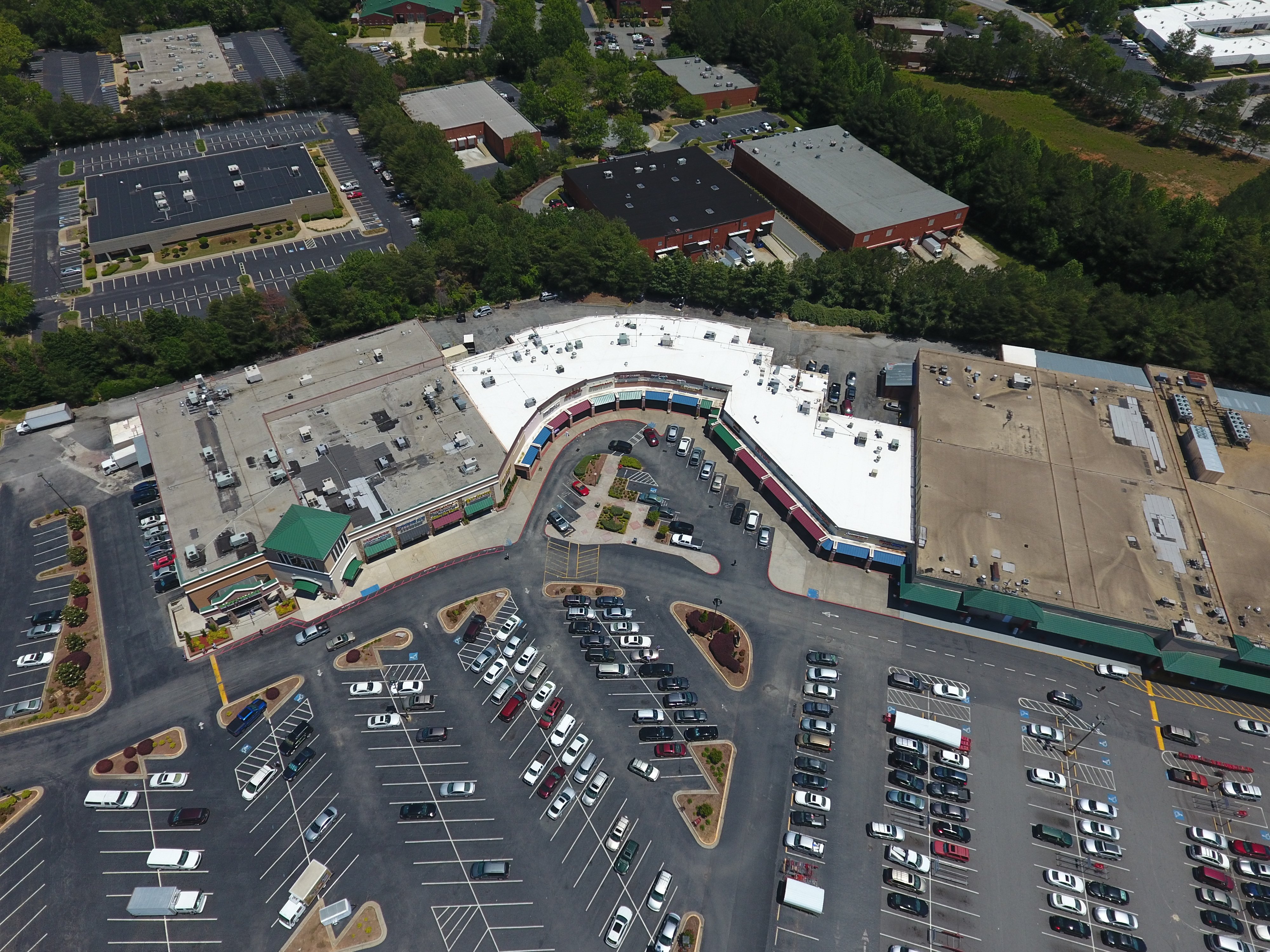 Shopping Center Hail Restoration