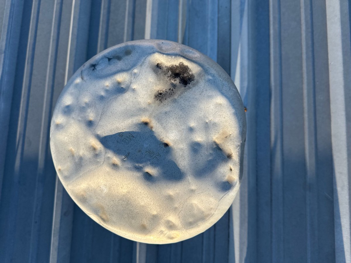 Hail Damage to Roof Accessories 